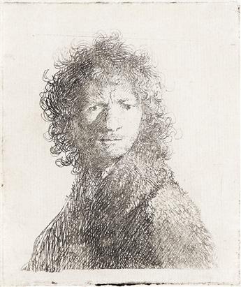 REMBRANDT VAN RIJN Self-Portrait, Frowning: Bust.                                                                                                